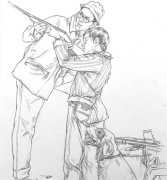 素描人物如何快速表现出画面效果？