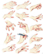 不同角度手的姿势画法有哪些？