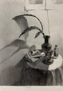 色彩基础之呈有液体的高脚杯的具体作画步骤