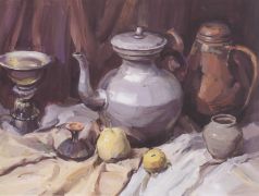 美术色粉静物不锈钢器皿技巧梳理