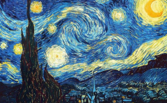 美术色彩绘画经典色调解析--星夜