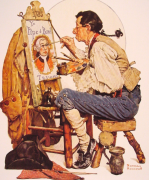 美术大师绘画经典作品色调--《验光师》