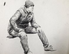 新手怎么处理素描头像中各种配饰服饰？