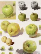 美术色彩基础训练--起稿和铺色小技巧