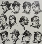 如何处理好线描速写的装饰线？